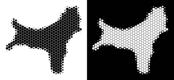 Nokta yarı ton Christmas Adası Haritası