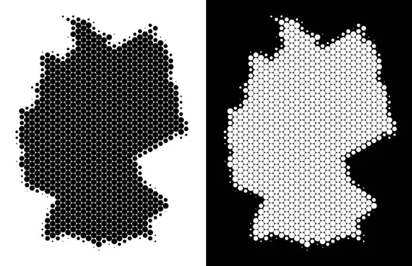 Noktalı yarım ton Almanya Haritası