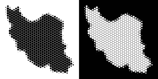 Nokta yarı ton Iran Haritası