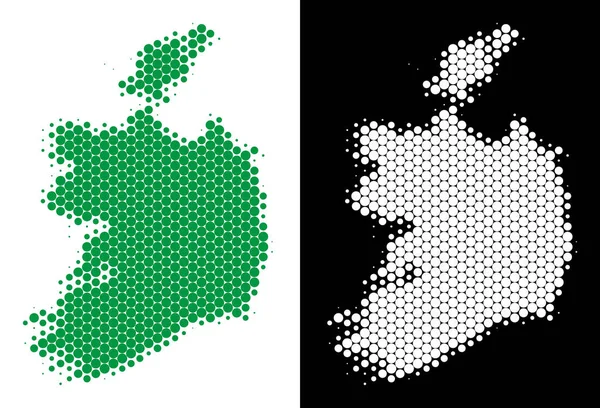 Noktalı yarım ton İrlanda Cumhuriyeti harita
