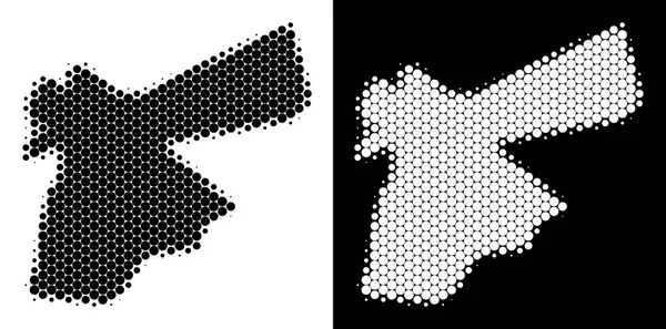 Noktalı yarım ton Jordan Map