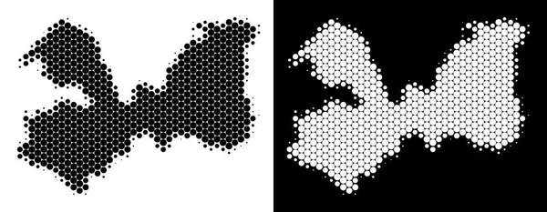 Nokta yarı ton Leningrad Oblast harita