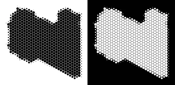 Nokta yarı ton Libya Haritası