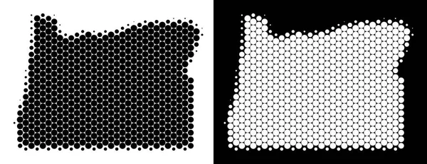 Nokta yarı ton Oregon State harita