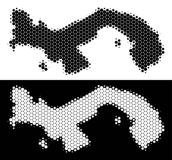 Nokta yarı ton Panama Haritası