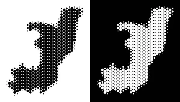 Nokta yarı ton Cumhuriyeti Kongo Haritası