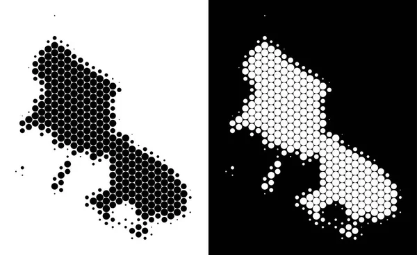 Nokta yarı ton Skyros Yunan Adası Haritası