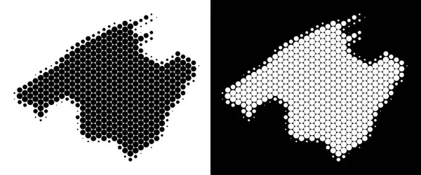 Nokta yarı ton İspanya Mallorca ada Haritası