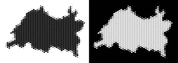 Nokta yarı ton Tataristan Haritası