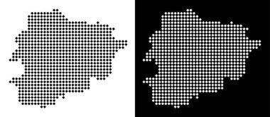 Noktalı Andorra Haritası