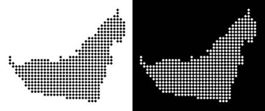 Noktalı Arap Emirlikleri harita