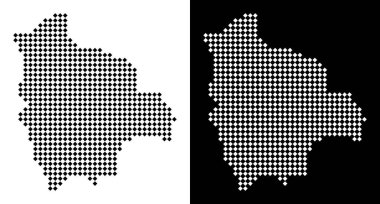 Piksel Bolivya Haritası