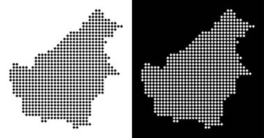 Nokta Borneo Adası Haritası