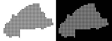 Nokta Burkina Faso Haritası