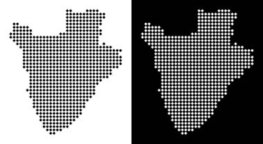 Piksel Burundi Haritası