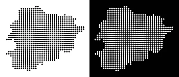 Noktalı Andorra Haritası