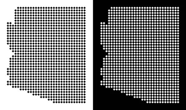 Noktalı Arizona Devlet harita