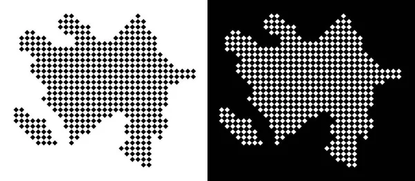 Piksel Azerbaycan Haritası