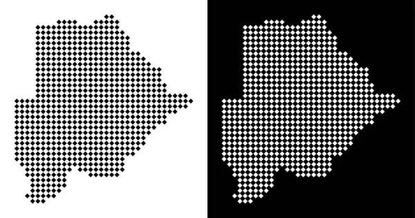 Piksel Botsvana Haritası