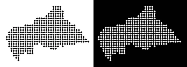 Noktalı Orta Afrika Cumhuriyeti harita