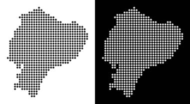 Piksel Ekvador Haritası