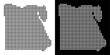 Noktalı Mısır harita