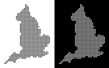 Piksel İngiltere harita