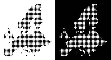 Noktalı Avrupa Birliği harita