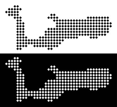 Noktalı Grand Cayman Adaları'ndaki harita