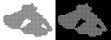 Piksel Yunan Midilli (ada) harita