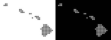 Piksel Havaii Adaları Haritası