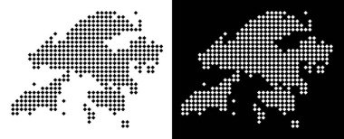 Noktalı Hong Kong Map