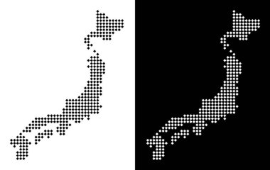 Nokta Japonya Haritası