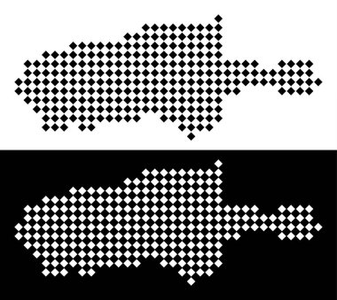 Piksel Kanguru Adası Haritası