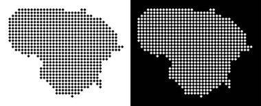 Piksel Litvanya Haritası