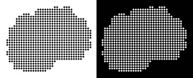 Noktalı Makedonia harita