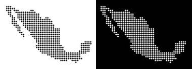 Piksel Meksika harita