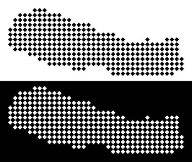 Nokta Nepal Haritası