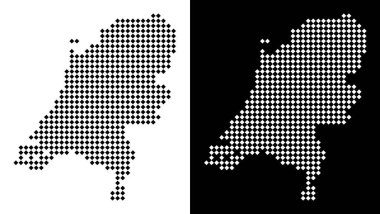 noktalı Hollanda Haritası