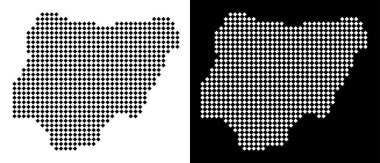 Noktalı Nijerya Haritası