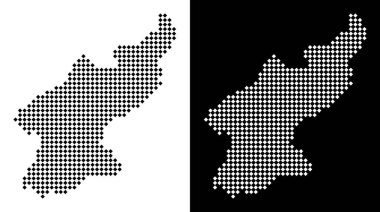 Piksel Kuzey Kore Haritası