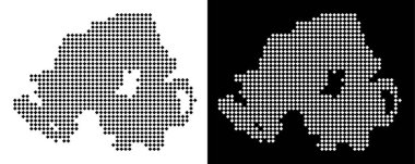 Piksel Kuzey İrlanda Haritası