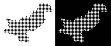 Noktalı Pakistan Haritası