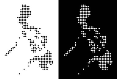 Piksel Filipinler Haritası