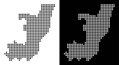 Piksel Cumhuriyeti Kongo Haritası