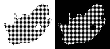 Nokta Güney Afrika Cumhuriyeti harita