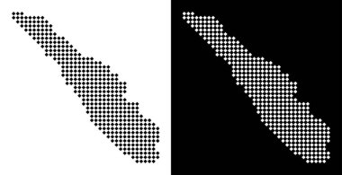 Piksel Sumatra Adası Haritası