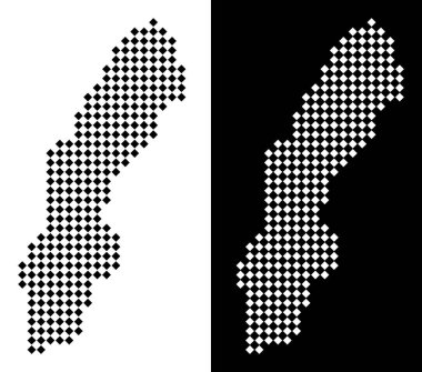 Nokta İsveç harita