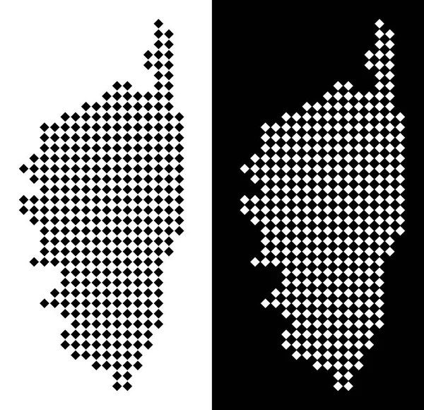 Piksel Korsika Fransa ada Haritası