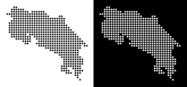 Piksel Kosta Rika Haritası